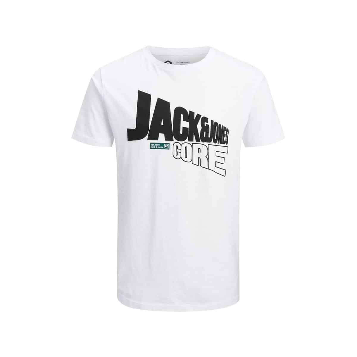 12161626 White 719613 001 ProductLarge JACK & JONES JCOSTAR TEE SS CREW NECK MARCH (2) - 12161626 WHITE - Image 1