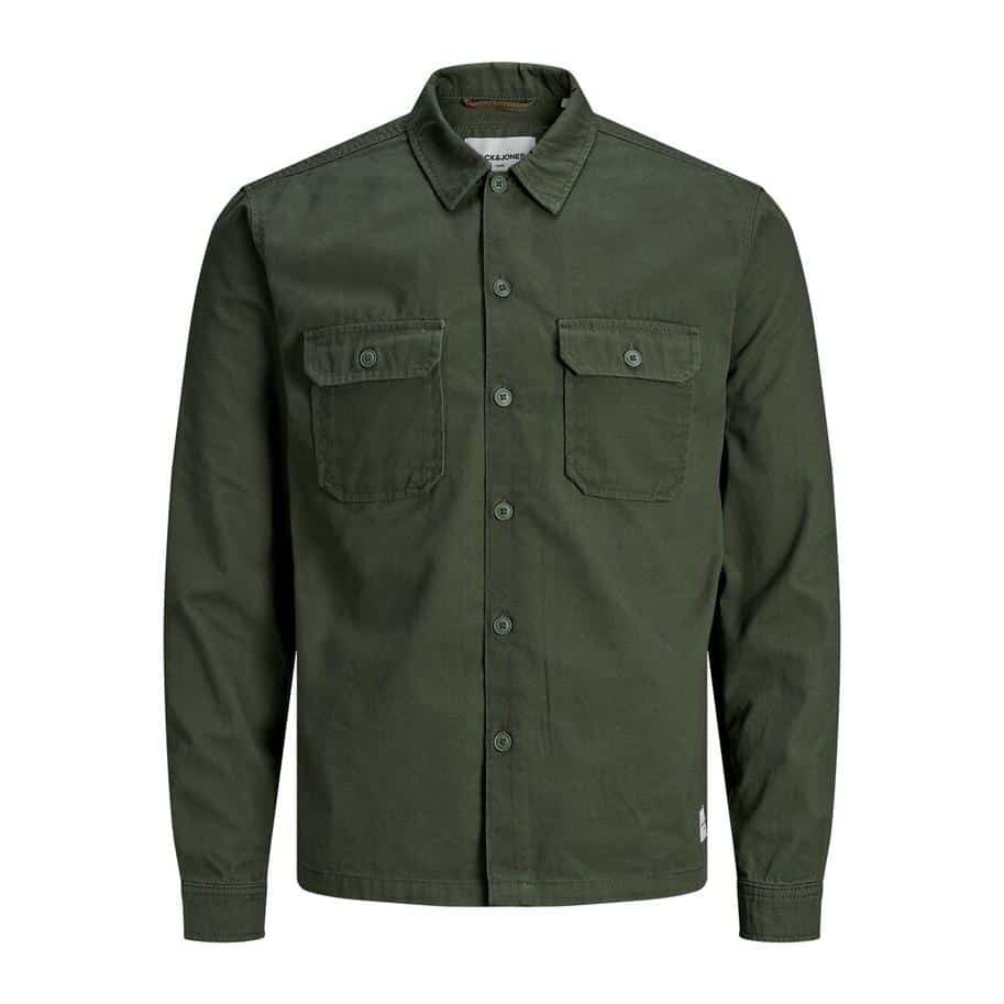 12161684 ForestNight 736937 001 ProductLarge JACK & JONES JCOLIAM OVERSHIRT WORKER - 12161684 FOREST NIGHT - Image 1