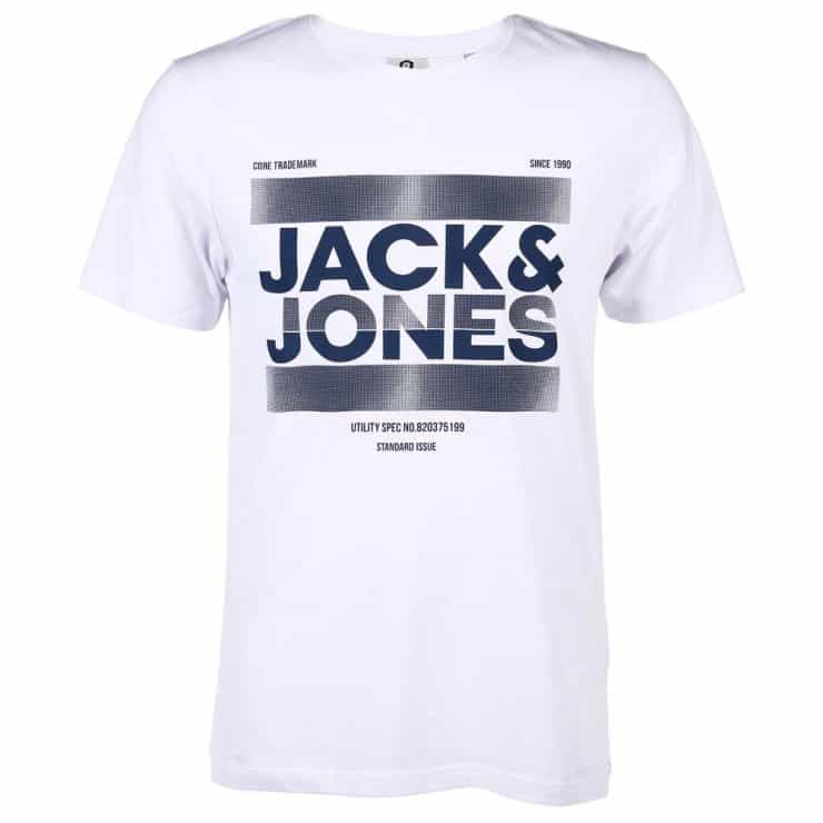12172205 CL IDX1 White 58 JACK & JONES JCOEDDIE TEE SS CREW NECK FST - 12172205 WHITE - Image 1