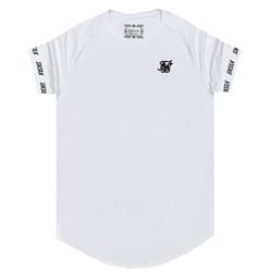 5054607206933 SIKSILK S/S RAGLAN TECH TEE - SS- 17042 WHITE - Image 1