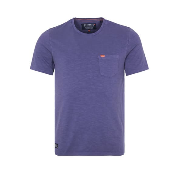 5057842123140 SUPERDRY T-SHIRT DRY ORIGINALS S/S POCKET TEE - M10101MT-Z2L DIGITAL PURPLE SPACE DYE - Image 1