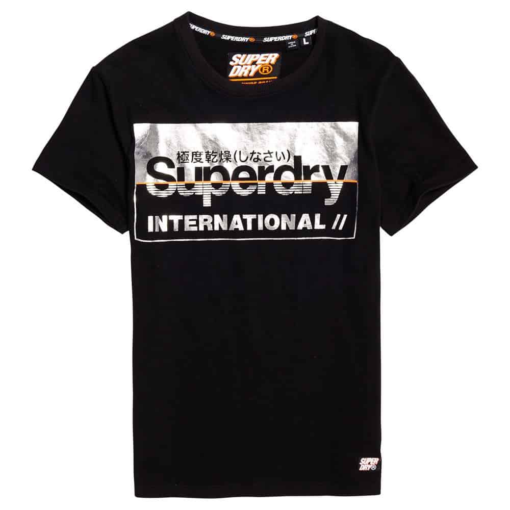 5057842454138 SUPERDRY T-SHIRT RETRO SPORT TEE - M1000029A-02A BLACK - Image 1