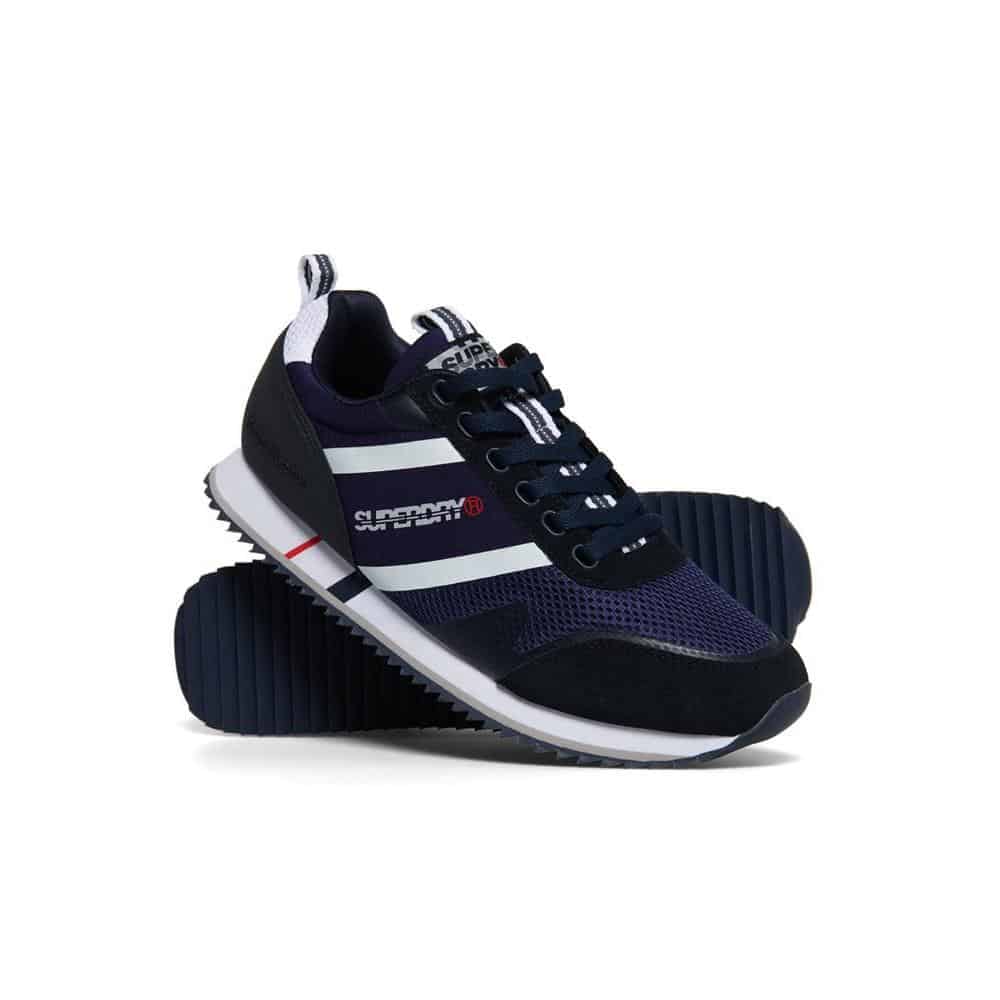 5057842488874 SUPERDRY FERO RUNNER - MF100005A-11S NAVY - Image 1