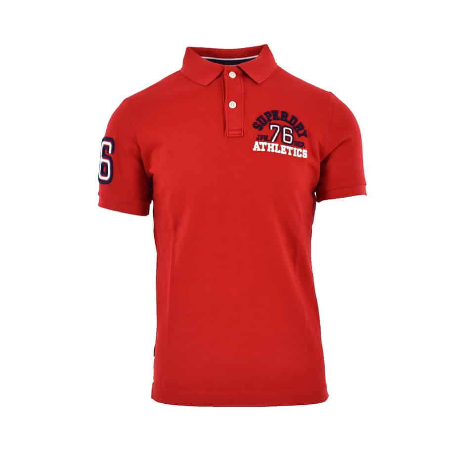 5057842840511.jpg SUPERDRY CLASSIC SUPERSTATE S/S POLO - Μ1110008Α-WA7 ROUGE RED - Image 1