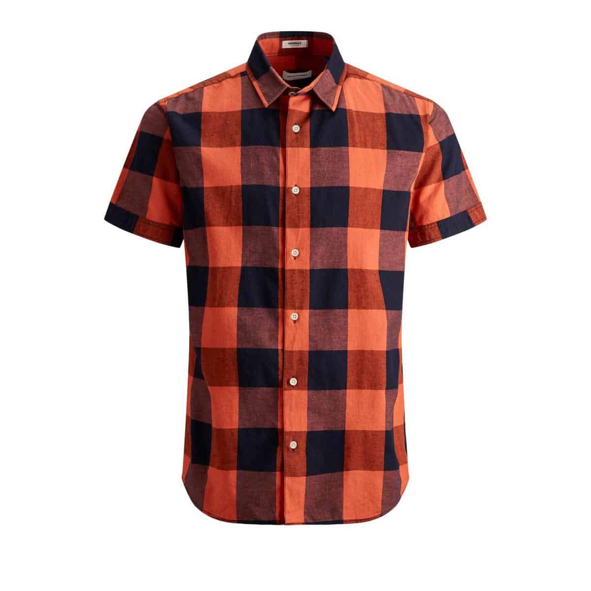5714501555840 JACK & JONES - JORGILBERT SHIRT SS - 12167509 CHILI - Image 1