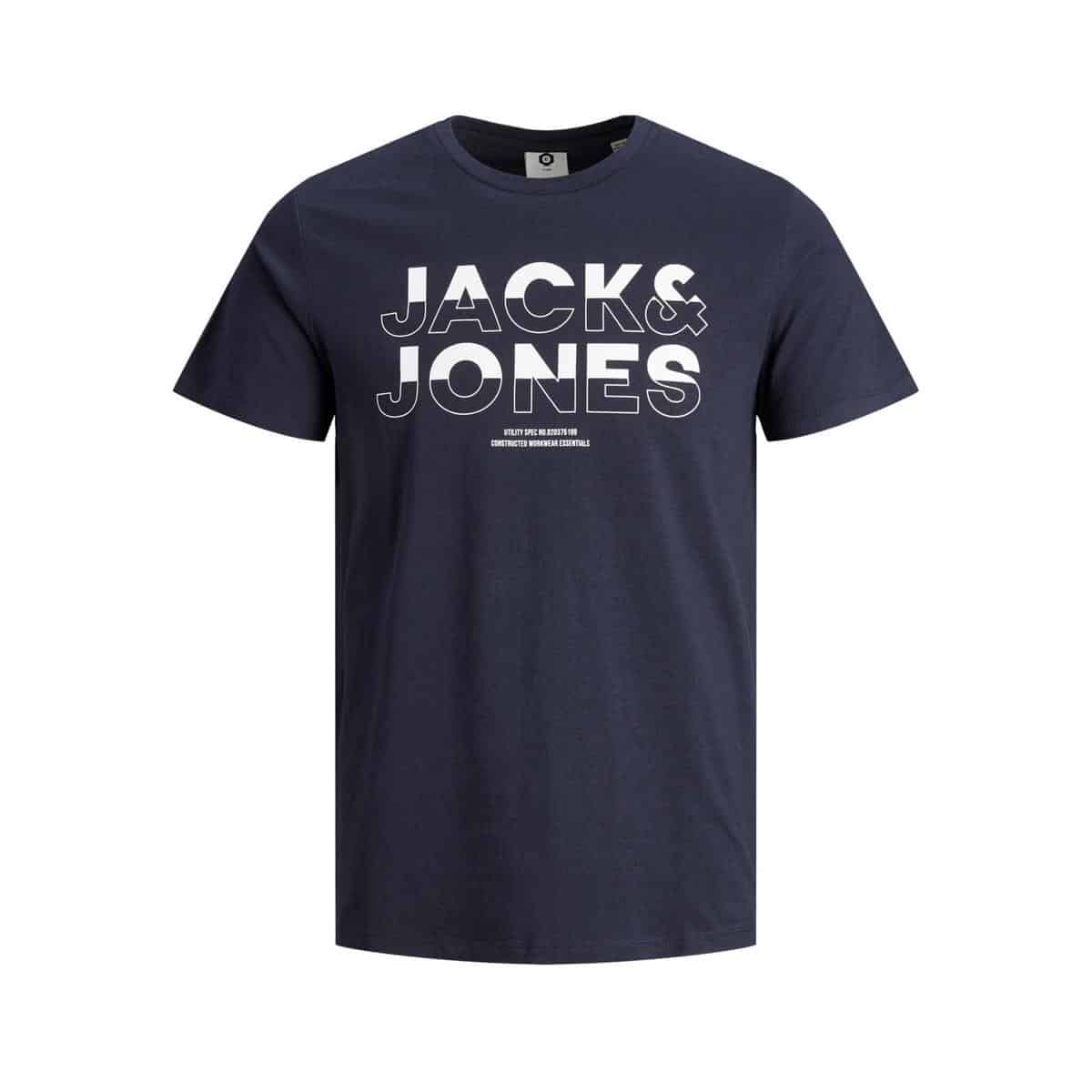 5714508287102 JACK & JONES JCOEDDIE TEE SS CREW NECK FST - 12172205 SKY CAPTAIN - Image 1