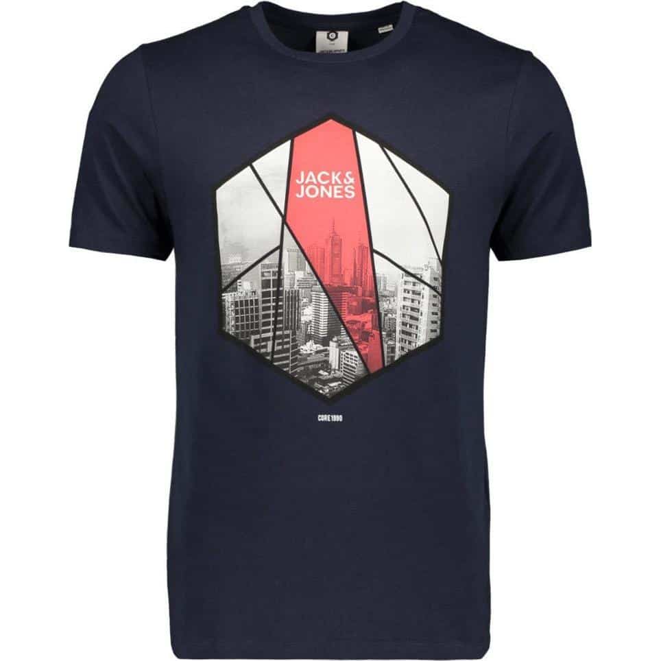 5714508288024 JACK & JONES JCOIFTER TEE SS CREW NECK FST - 12172216 SKY CAPTAIN - Image 1