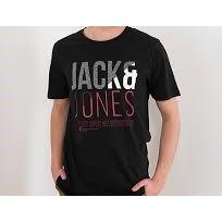 αρχείο λήψης (1) JACK & JONES JCOFOKE TEE SS CREW NECK FST - 12172215 BLACK - Image 1