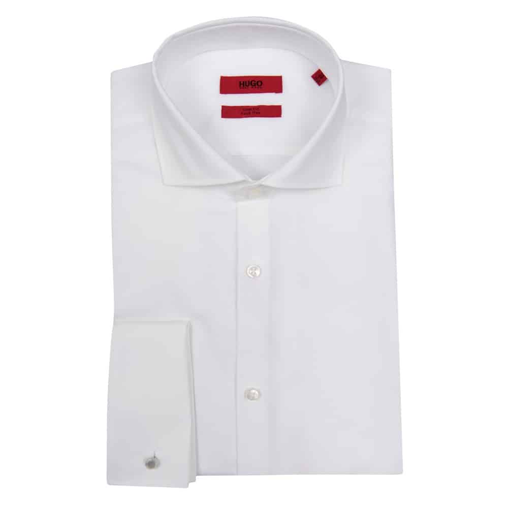 0043168 1 1000x1000 HUGO BOSS KALES - 50387788-199 WHITE SLIM FIT - Image 1