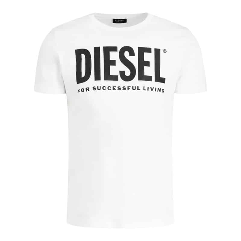 1 00002014201405d67b313a041a DIESEL T-DIEGO LOGO T-SHIRT - 00SXED0AAXJ-100 WHITE - Image 1