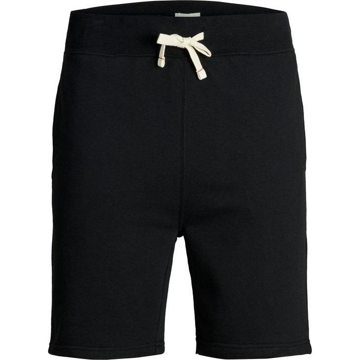 20190403131116 Jack Jones 12147447 Black JACK & JONES JJEBASIC SWEAT SHORTS STS - 12147447 BLACK - Image 1
