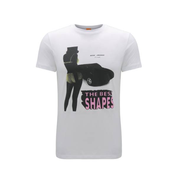 669944 HUGO BOSS T-SHIRT S/S T- 50332448-100 WHITE - Image 1