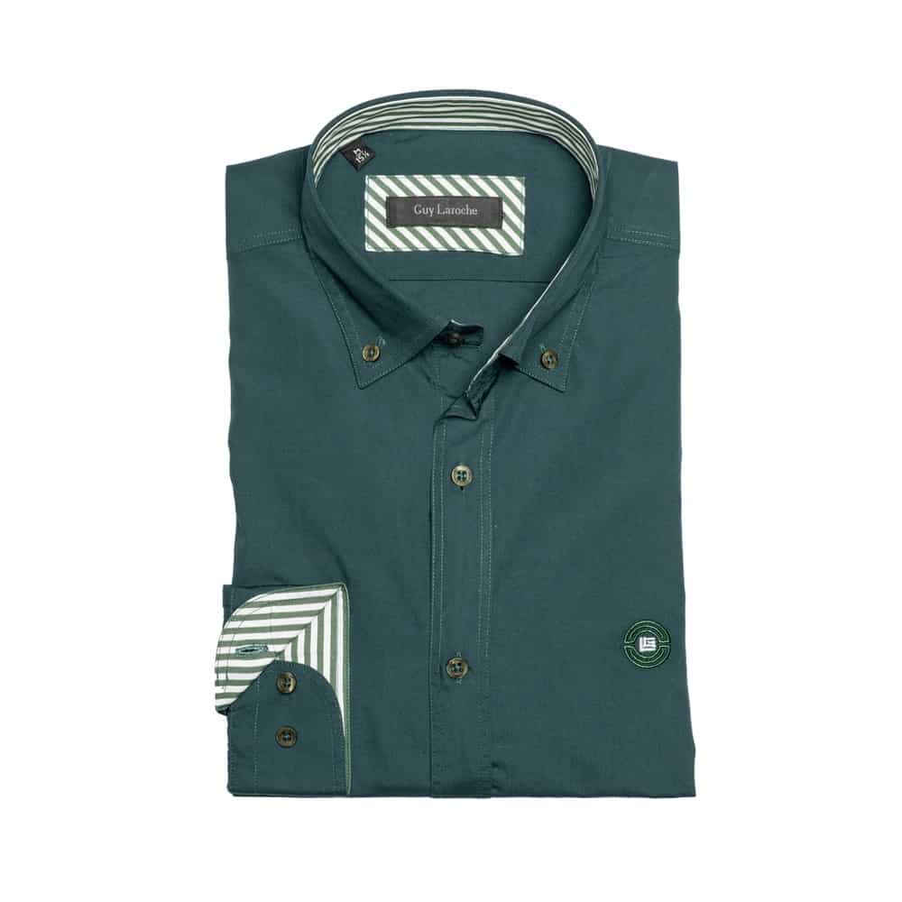 Dsc 2748 Web GUY LAROCHE - GL2018241-10 REGULAR FIT OLIVE - Image 1