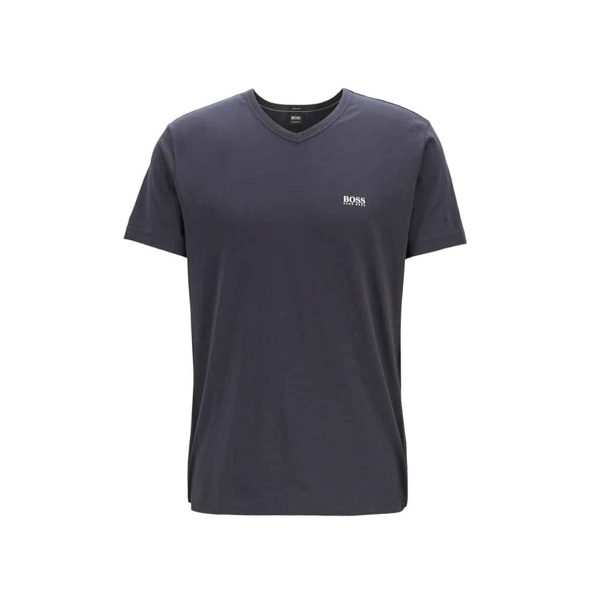 HUGO BOSS BLUE NAVY CLASSIC LOGO FRONT AND BACK HUGO BOSS T-SHIRT S/S TEEVN - 50271056-410 MIDNIGHT BLUE - Image 1