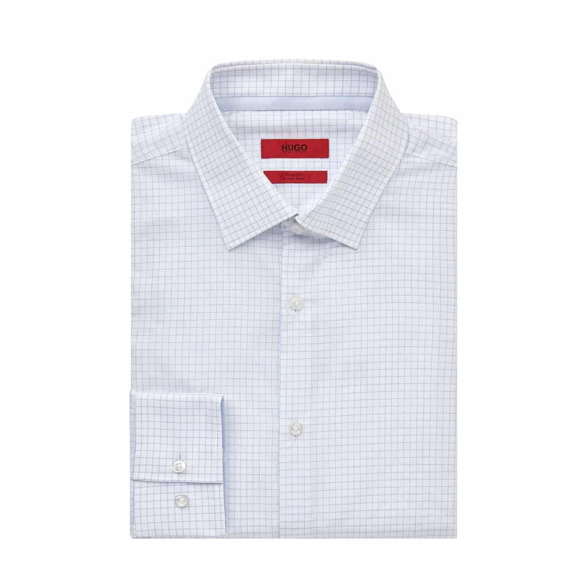 HUGO BOSS C JOEY 50329469 459 SLIM FIT WHITE CHECKERED HUGO BOSS C-JOEY 50329469 - 459 SLIM FIT WHITE CHECKERED - Image 1