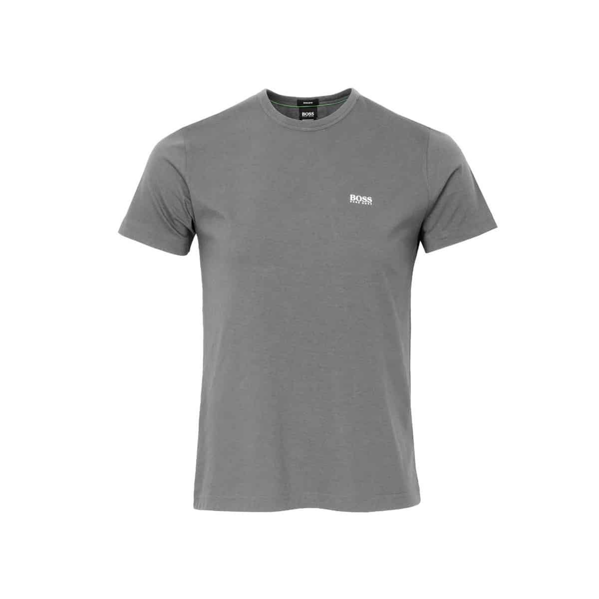 HUGO BOSS GREY ANTHRACITE CLASSIC LOGO FRONT AND BACK HUGO BOSS T-SHIRT S/S TEE - 50399333-020 GREY - Image 1