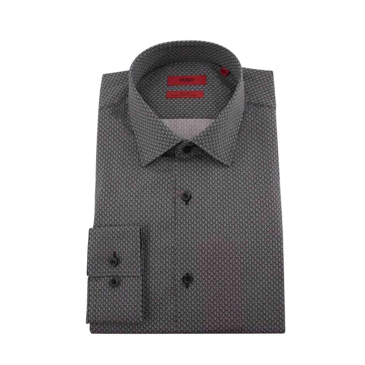 HUGO BOSS KENNO 50420261 001 SLIM FIT ASPHALT GREY HUGO BOSS KENNO 50420261 -001 SLIM FIT ASPHALT GREY - Image 1