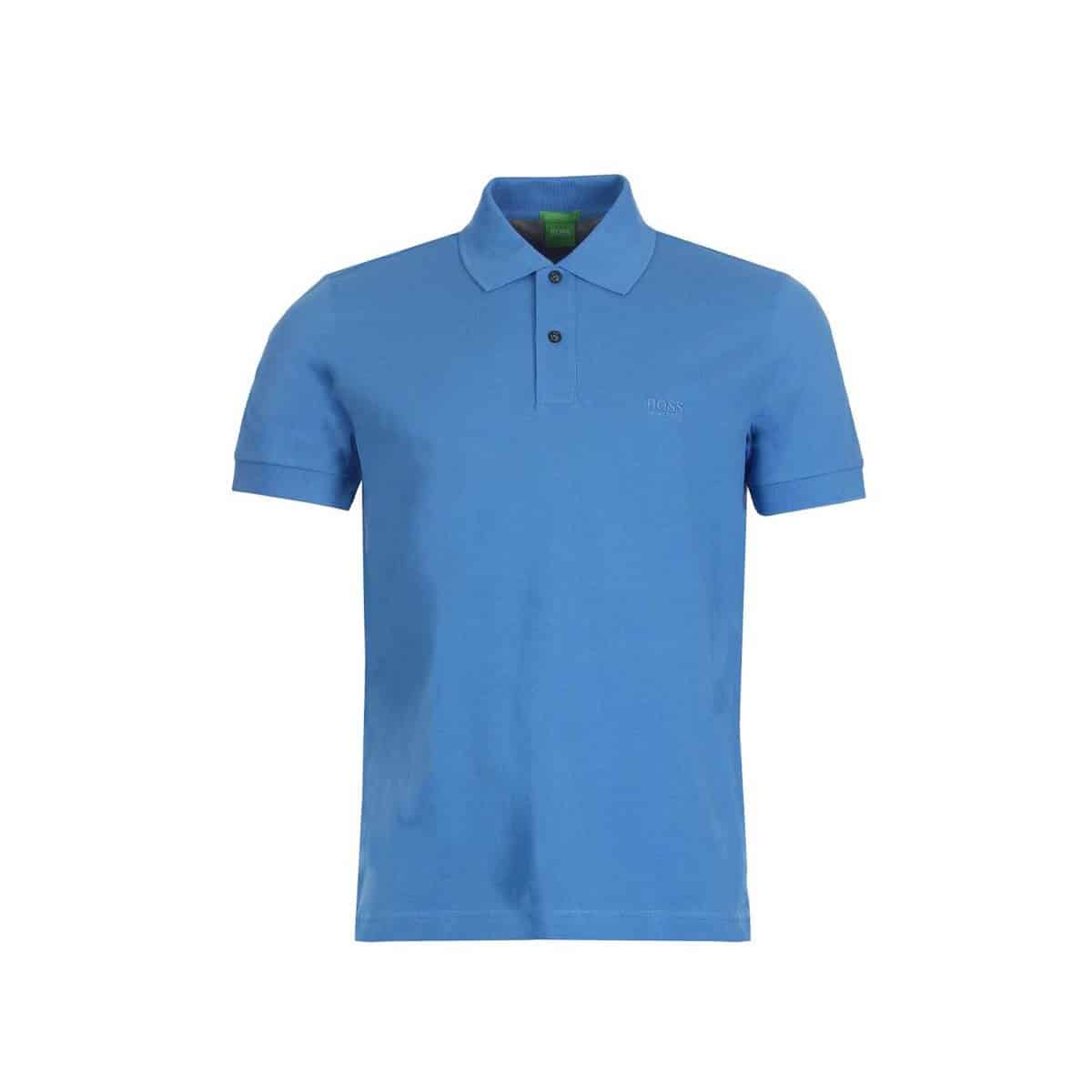 HUGO BOSS LIGHT BLUE POLO PIQUE SS CLASSIC HUGO BOSS POLO PIQUE S/S C-FIRENZE LOGO - 50292333-423 LIGHT BLUE - Image 1