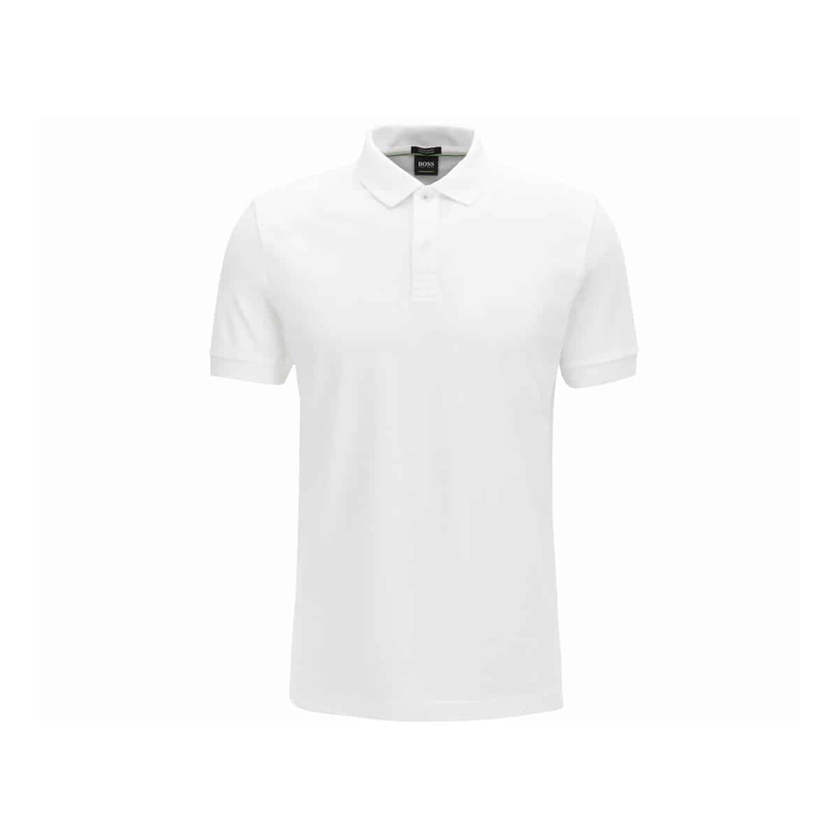 HUGO BOSS WHITE POLO PIQUE SS CLASSIC HUGO BOSS POLO PIQUE S/S PIRO - 50388956-100 WHITE - Image 1
