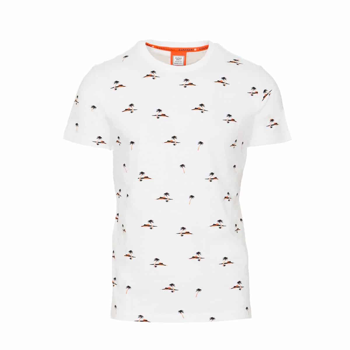 SUPERDRY T SHIRT AOP TEE M1010060A 01C OPTIC SUPERDRY T-SHIRT AOP TEE - M1010060A-01C OPTIC - Image 1