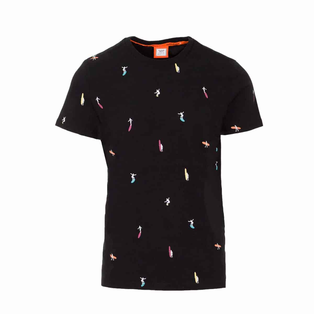 SUPERDRY T SHIRT AOP TEE M1010060A 02A BLACK SUPERDRY T-SHIRT AOP TEE - M1010060A-02A BLACK - Image 1