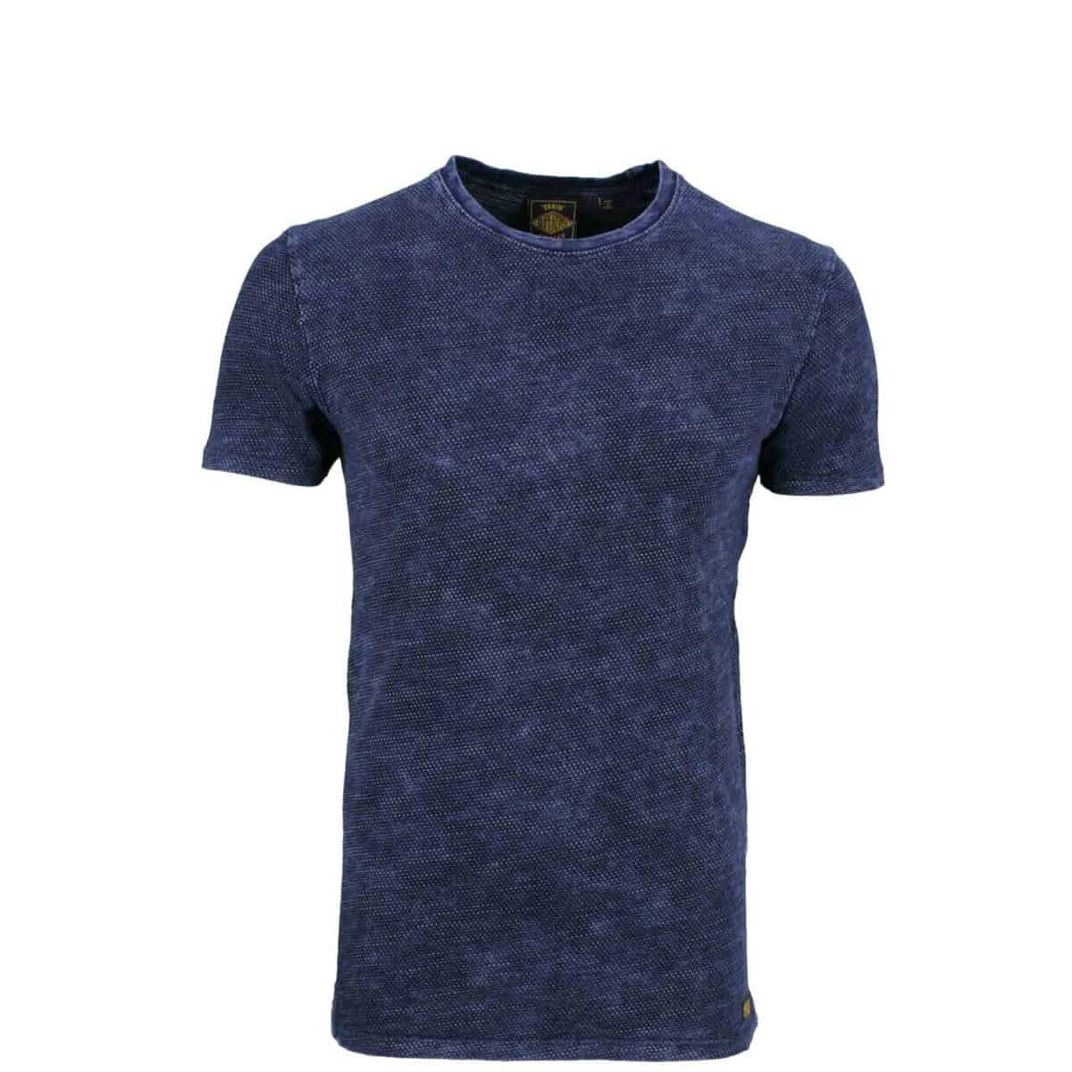 SUPERDRY T SHIRT DENIM GOODS CO TEXTURE TEE M1010064A T1G INDIGO TEXTURE BLUE (3) SUPERDRY T-SHIRT DENIM GOODS CO TEXTURE TEE - M1010064A-T1G INDIGO TEXTURE BLUE - Image 1