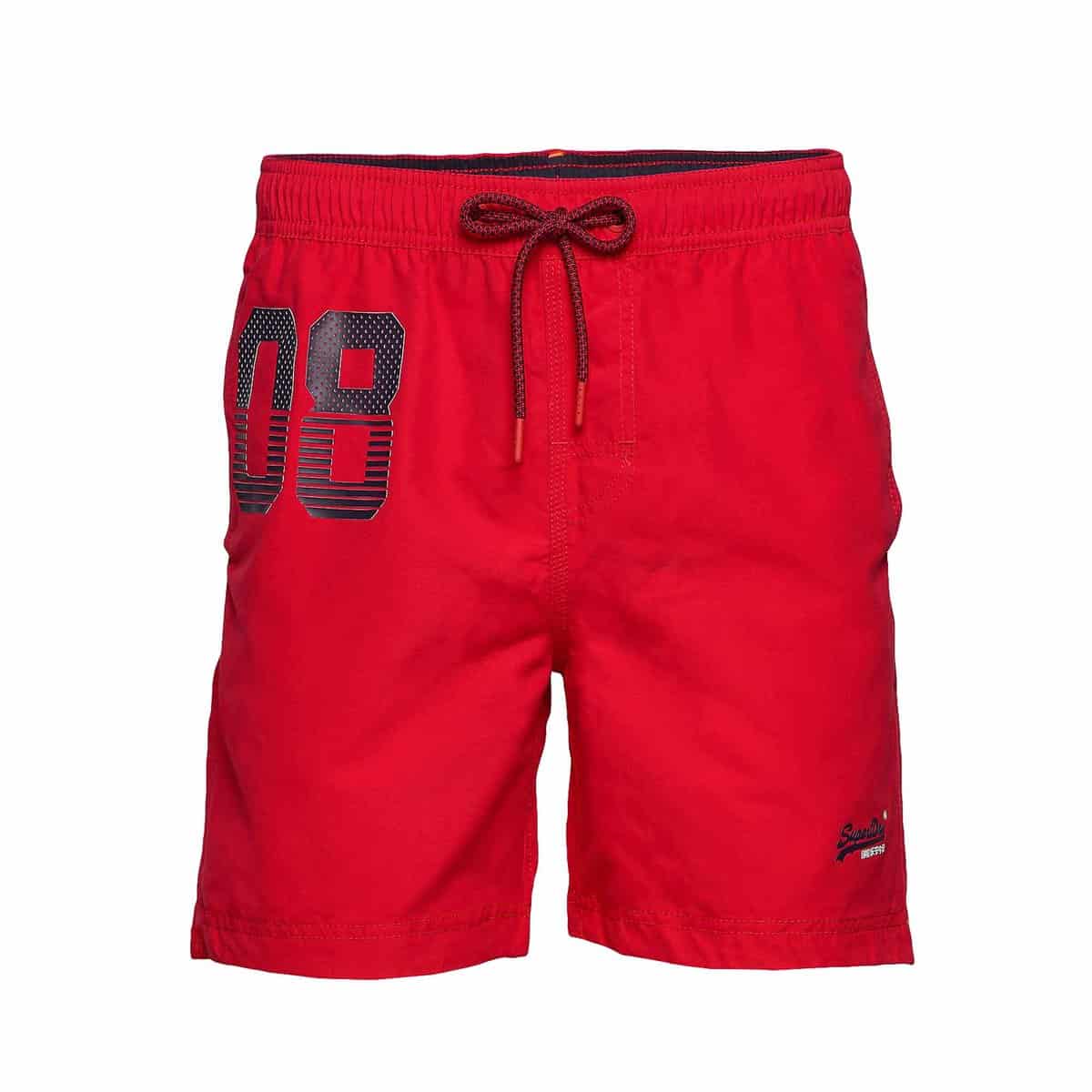 SUPERDRY WATERPOLO SWIM SHORT M3010008A 0XL FLAG RED SUPERDRY WATERPOLO SWIM SHORT - M3010008A-0XL FLAG RED - Image 1