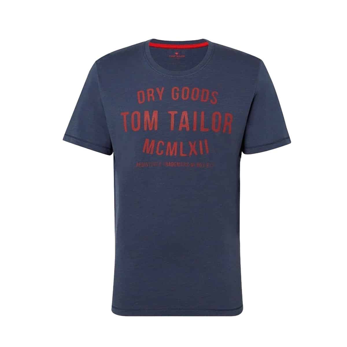 TOM TAILOR FINE YD PRINT TEE 1008640 16061 CYBER GREY YARNDYE TOM TAILOR FINE YD PRINT TEE - 1008640-16061 CYBER GREY YARNDYE - Image 1