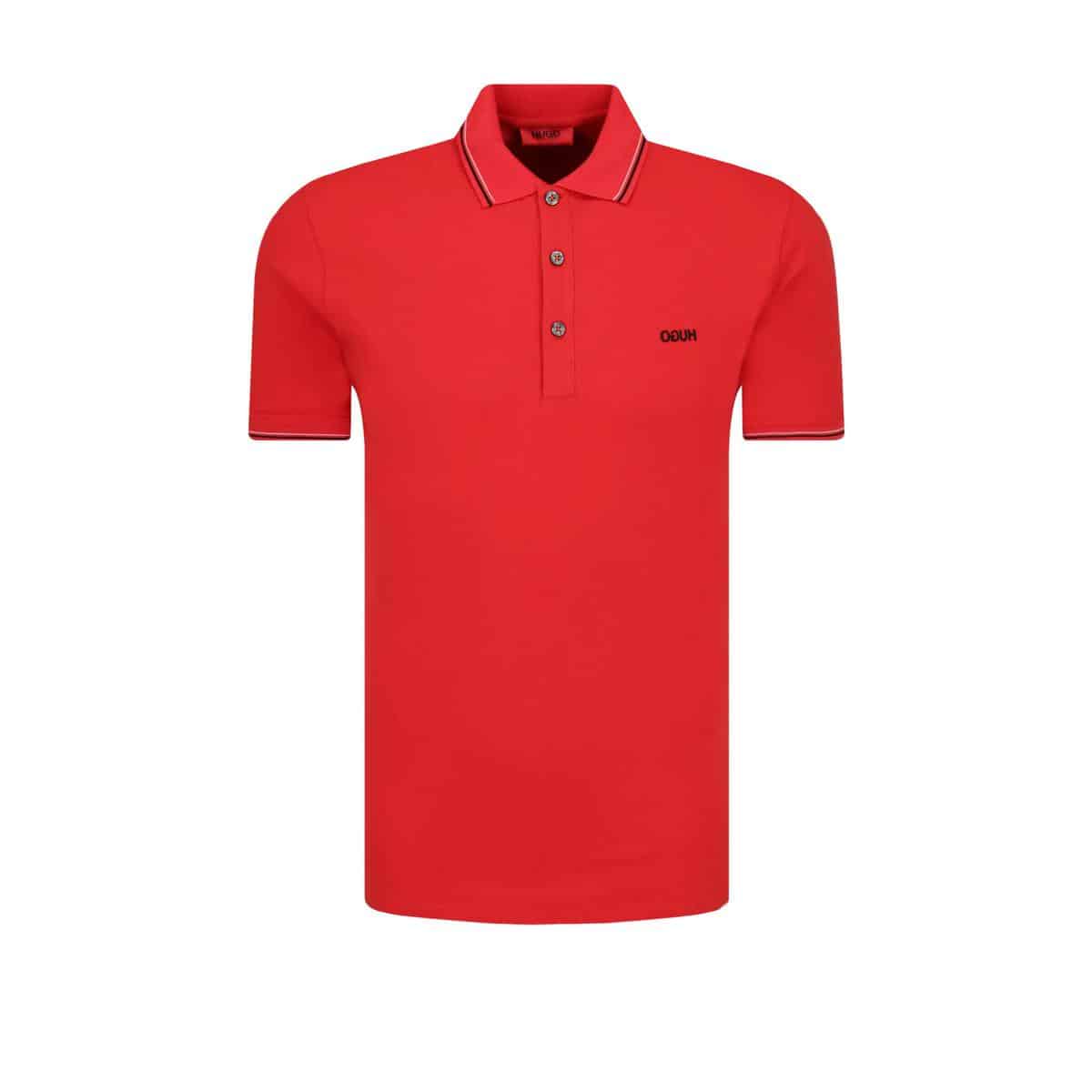 Bu202m000116693000m 1 HUGO BOSS POLO DINOSO 202 50425770-693 SLIM FIT RED - Image 1