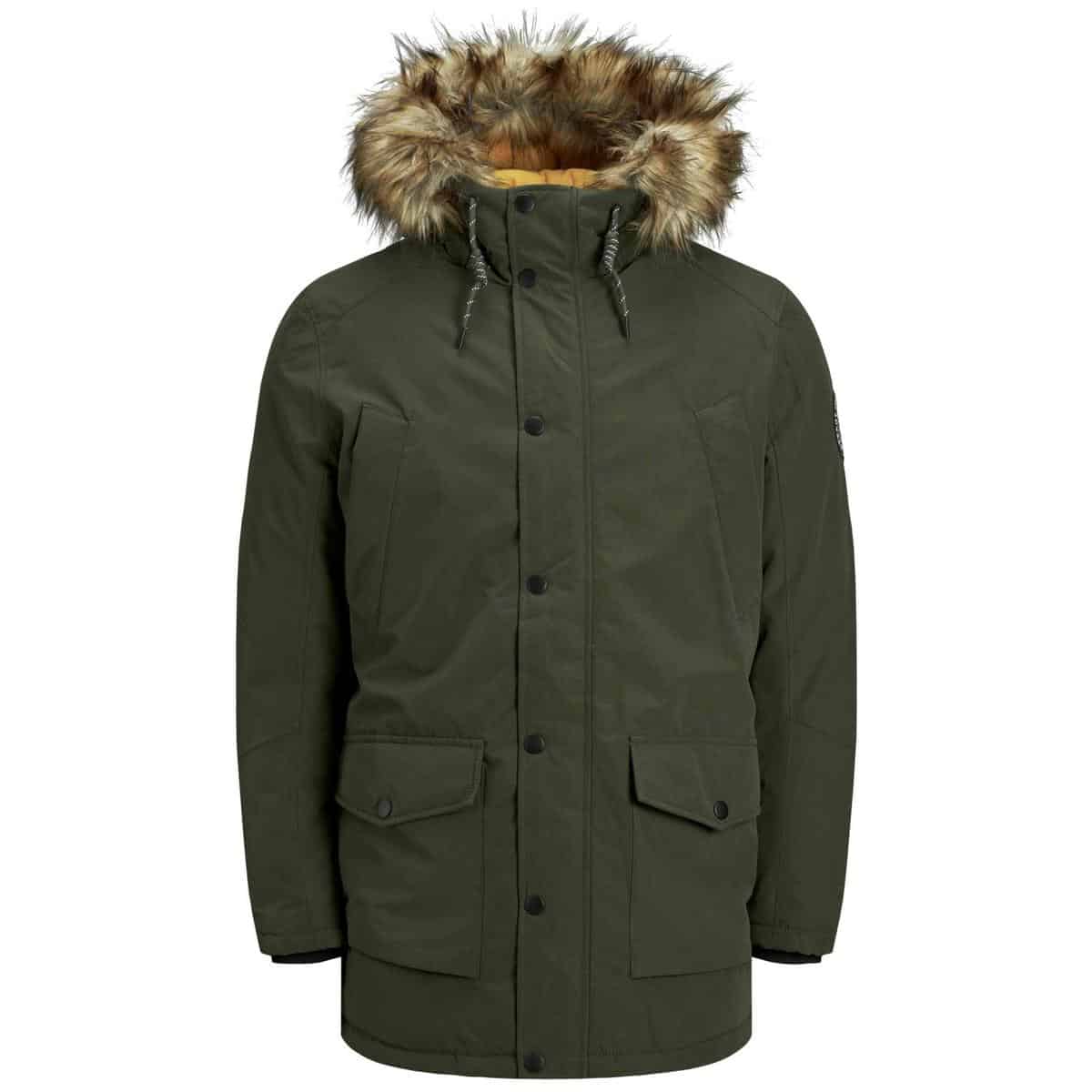 Jj 3380214 Front JACK & JONES JJSKY PARKA JACKET - 12174383 FOREST NIGHT - Image 1