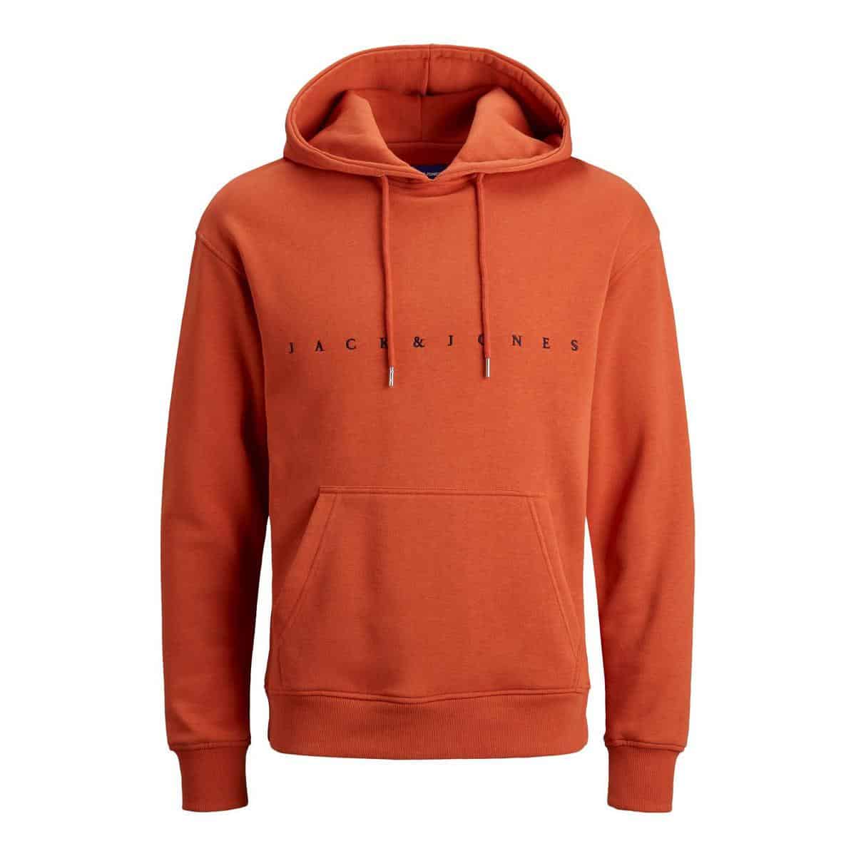 Jj 3478963 Front JACK & JONES JORCOPENHAGEN SWEAT HOOD - 12176864 OCHRE - Image 1