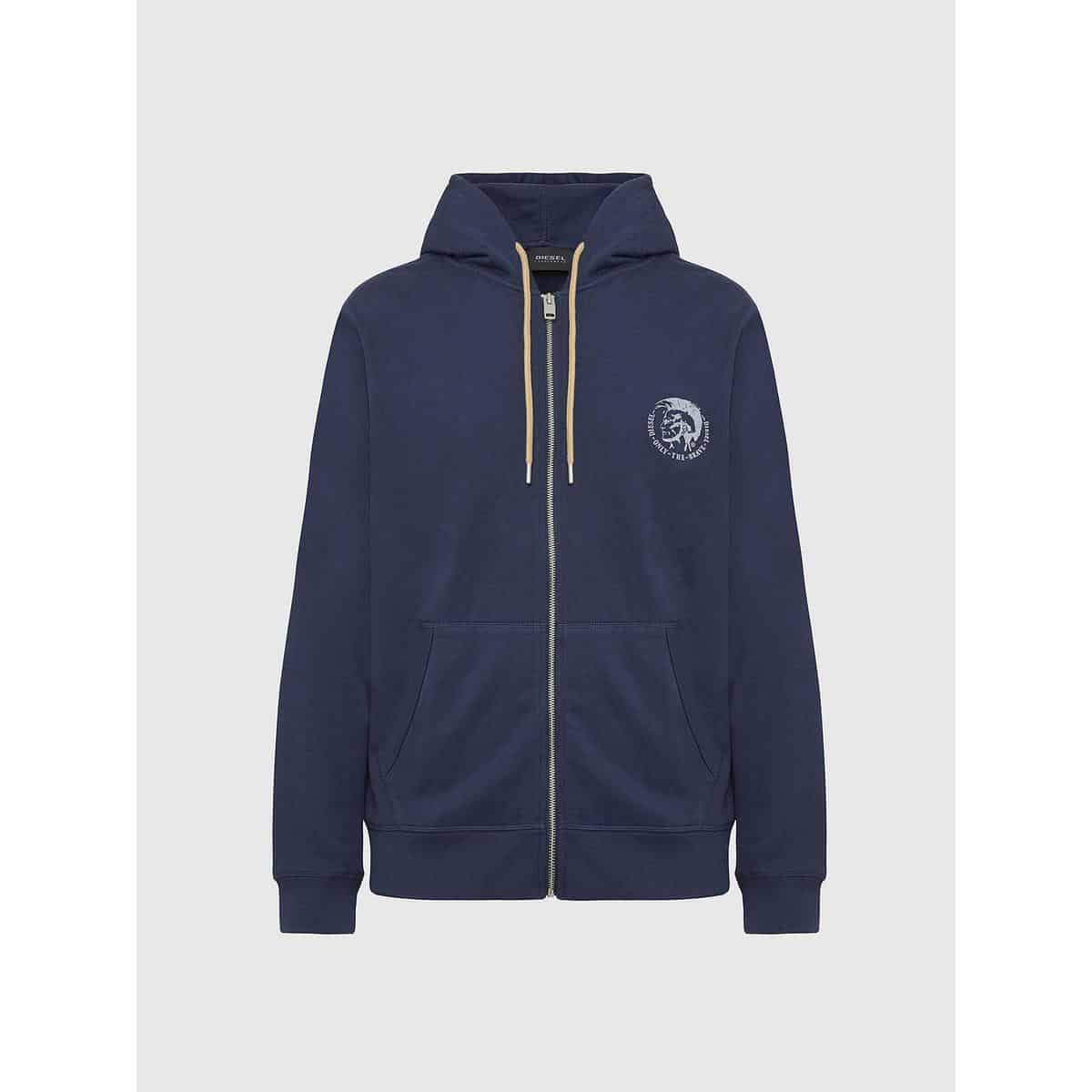 00SE8M 0CAND 89DA F DIESEL UMLT BRANDON Z SWEATSHIRT- 00SE8M0CAND-89DA BLUE - Image 1