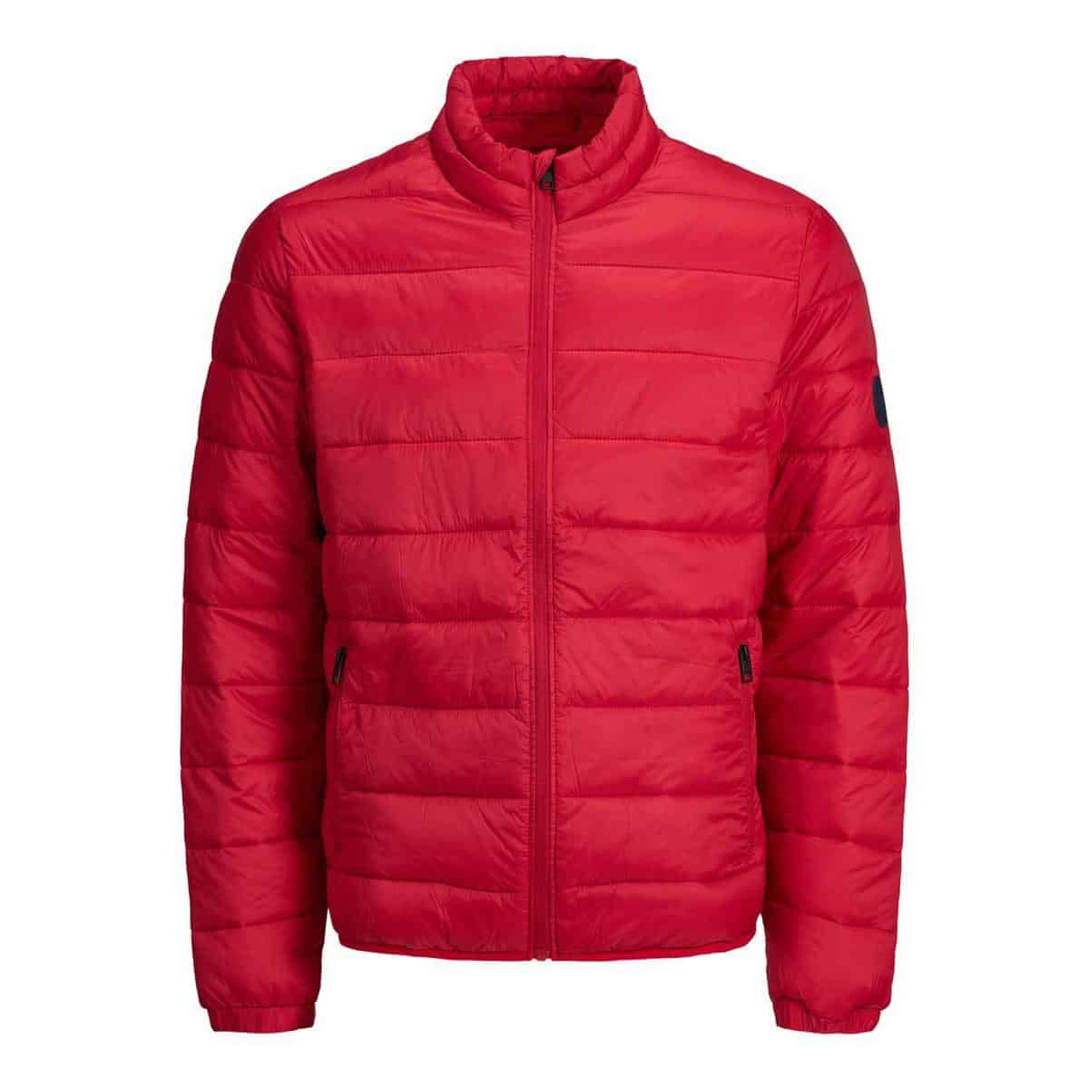 12173752 TangoRed 001 ProductLarge JACK & JONES JJEMAGIC PUFFER COLLAR STS-12173752 TANGO RED - Image 1