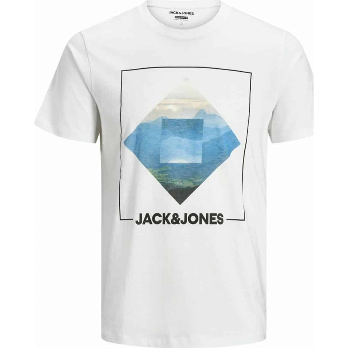 20200805140530 Jack Jones 12175196 White Core JACK & JONES JJBARISTA TEE SS CREW NECK-12175196 WHITE - Image 1