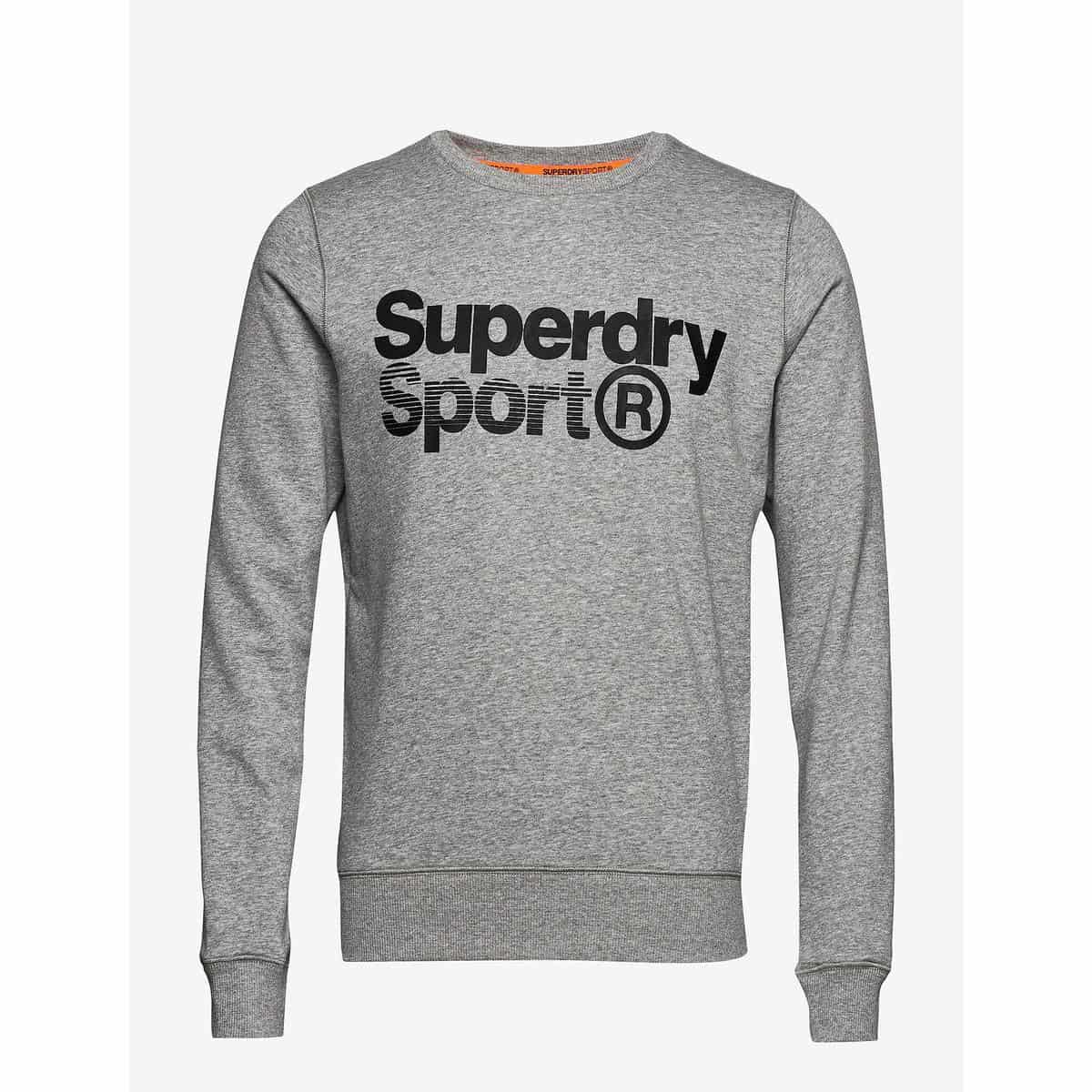 Sdms3203rt Cgreymarl SUPERDRY CORE SPORT CREW - MS3203RT-07Q GREY MARL - Image 1
