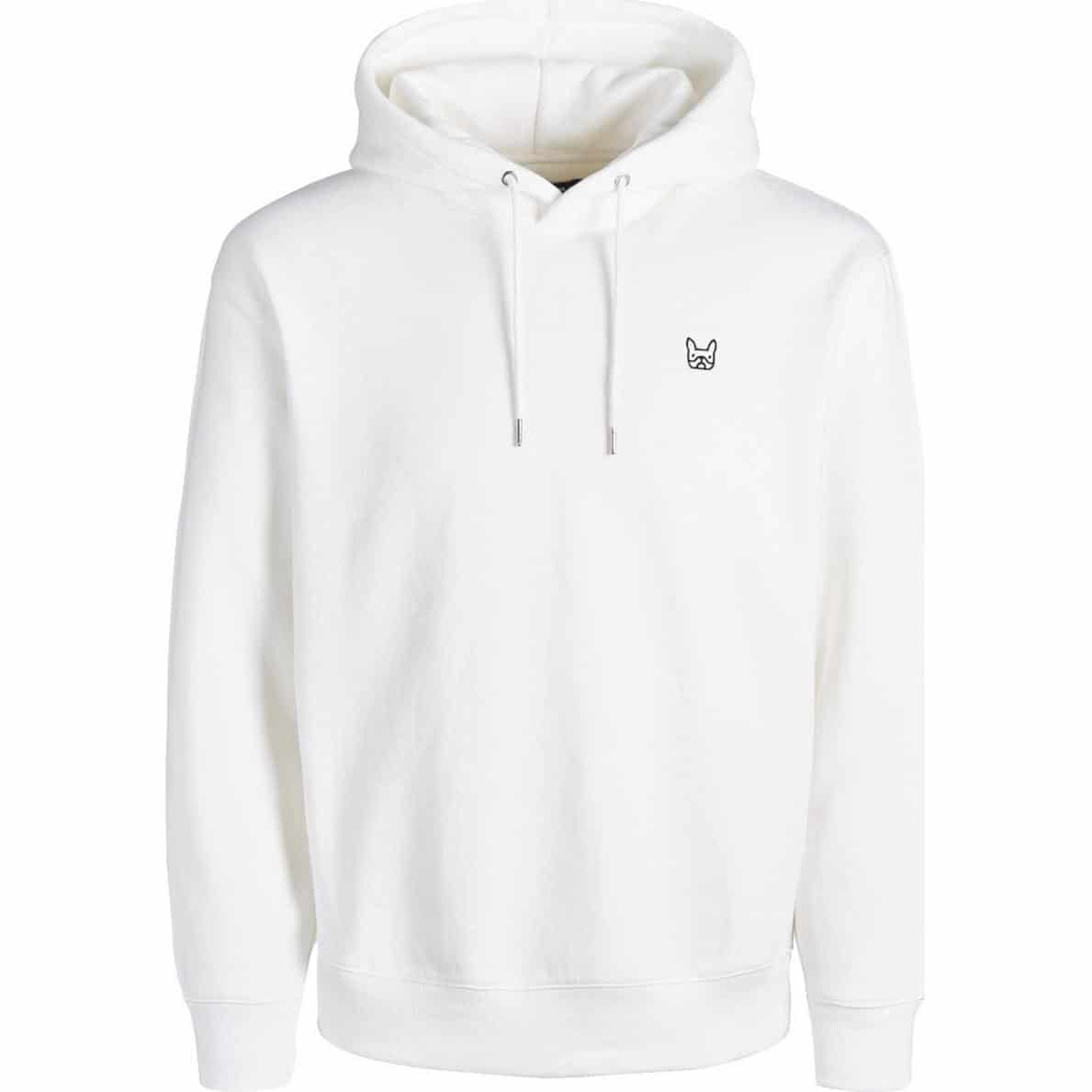 20200925103817 8d1dbce8 JACK & JONES JJESOFT SWEAT HOOD EMB NOOS -12172346 WHITE - Image 1