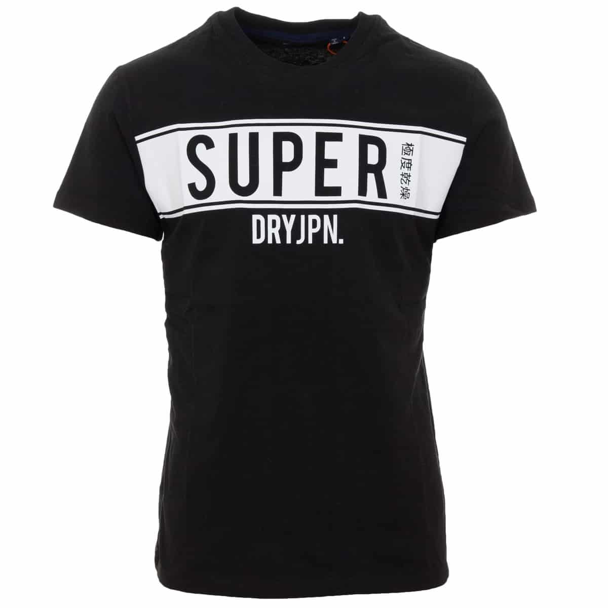 a1886 SUPERDRY SDRY PANEL TEE - M1010388A 02A BLACK - Image 1