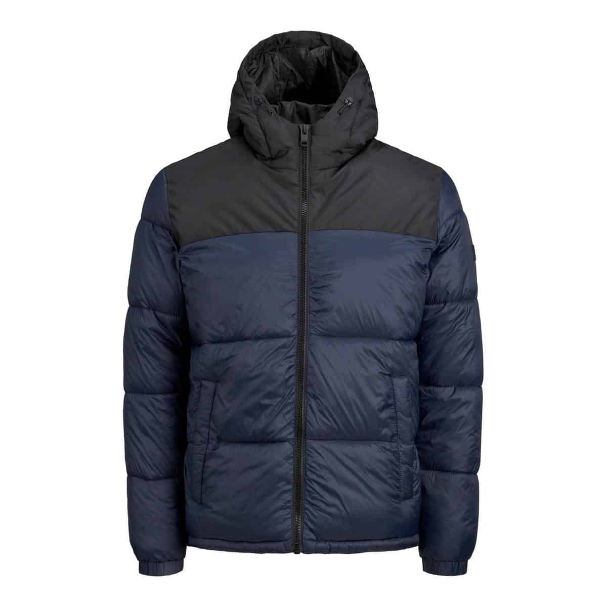 Jj 3371183 Front JACK & JONES JJDREW PUFFER HOOD - 12173867 NAVY BLAZER - Image 1
