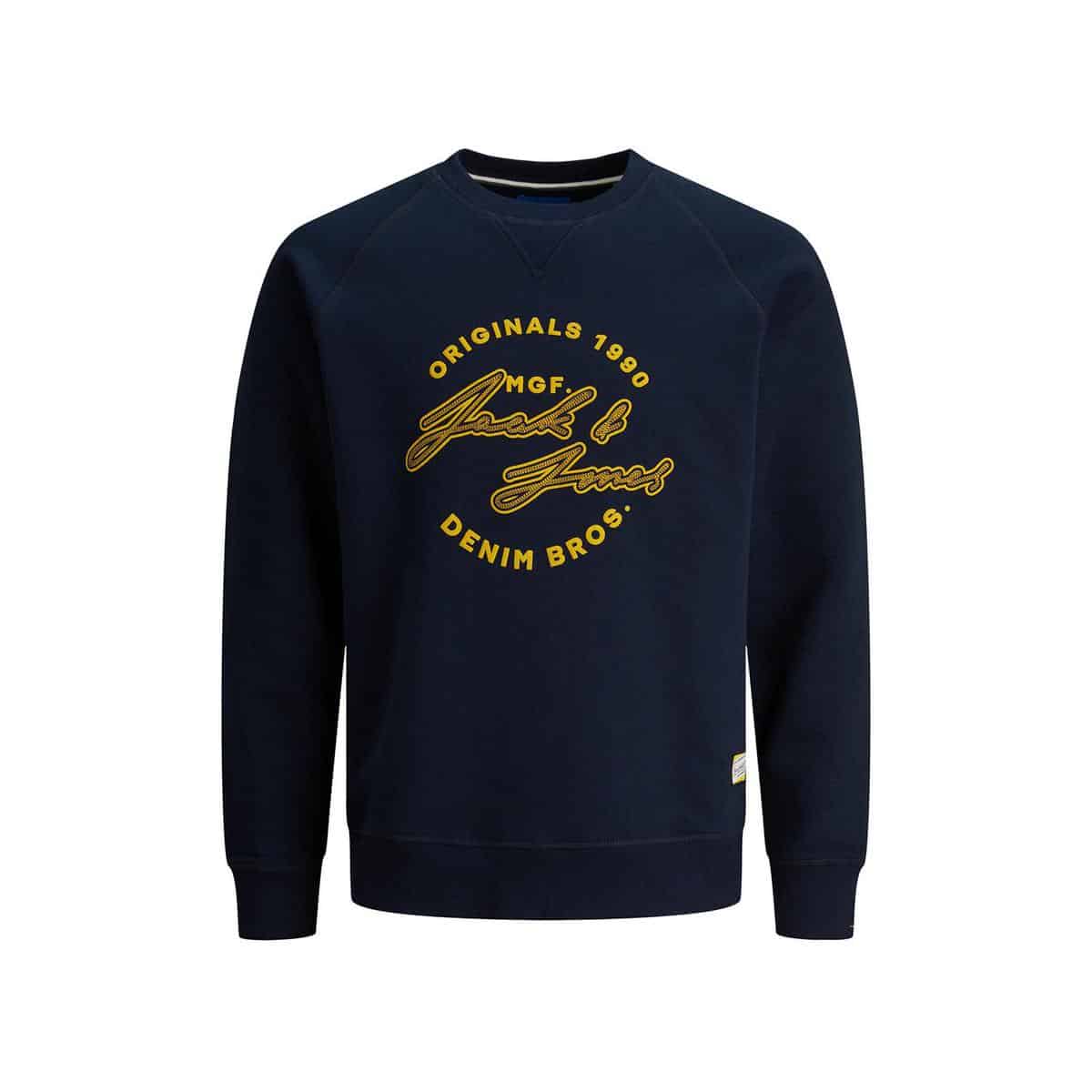 Jjs 12176789 Navybl JACK & JONES JORREUBEN SWEAT CREW NECK - 12176789 NAVY BLAZER - Image 1