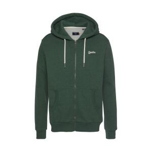 superdry-orange-label-classic-m2010227a-willow-green-grit SUPERDRY OL CLASSIC ZIP HOOD - M2010227A 3PZ WILLOW GREEN GRIT - Image 1