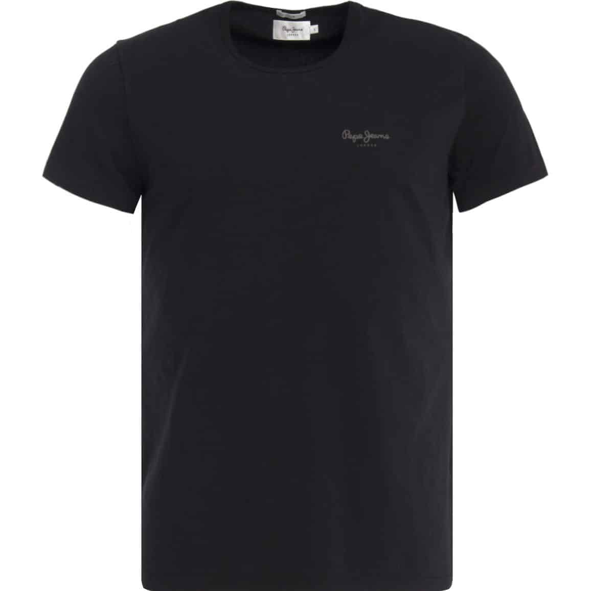 20180703144219_pepe_jeans_original_basic_pm503835_999 PEPE JEANS - E1 ORIGINAL BASIC S/S - PM503835-999 BLACK - Image 1
