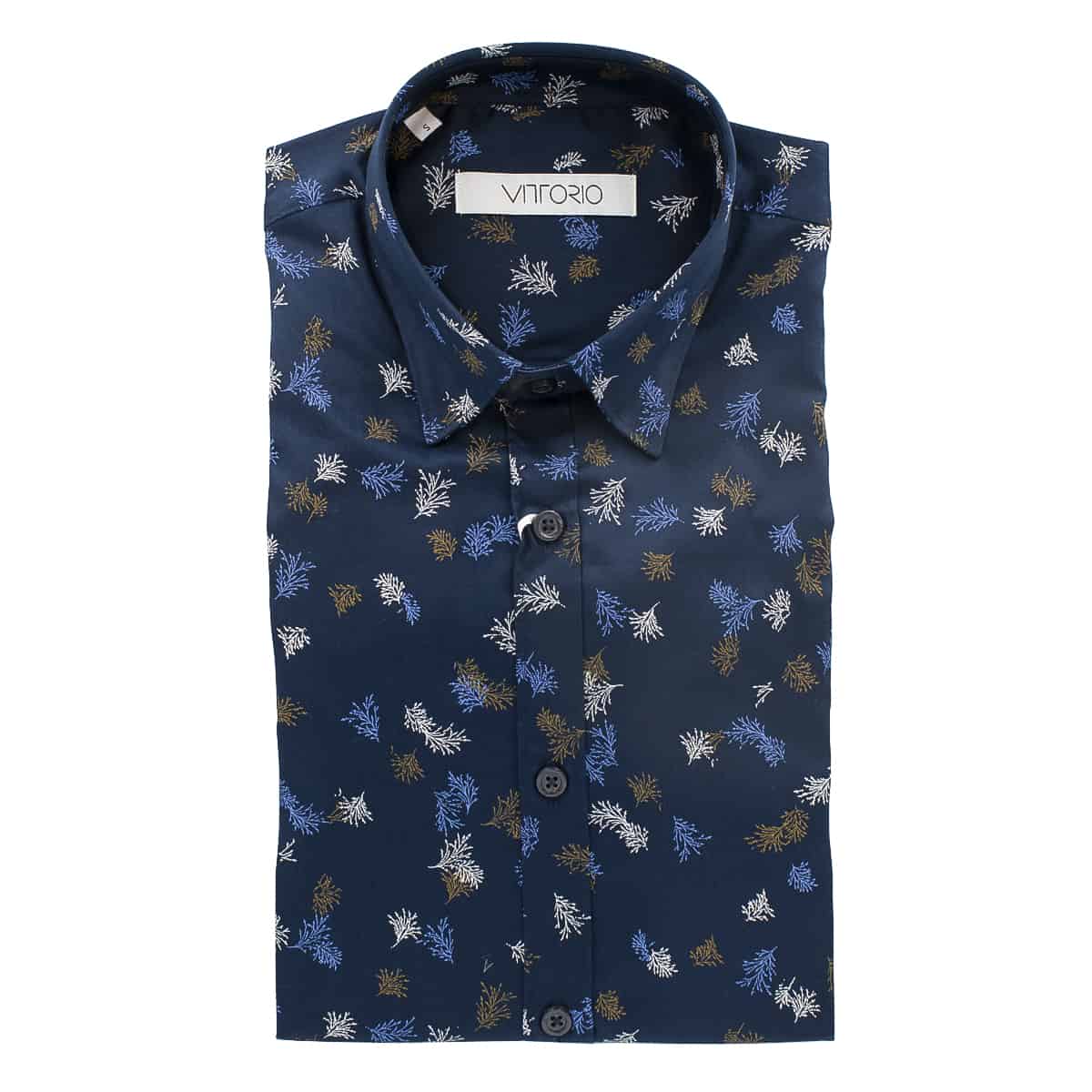 Untitled-1 VITTORIO - SHIRT 202-119 BLUE - Image 1