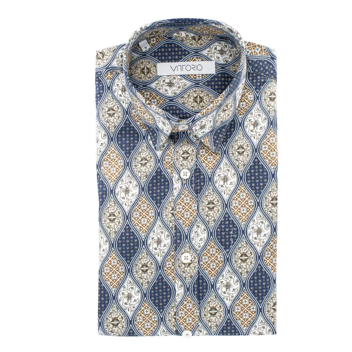 Untitled-1 VITTORIO - SHIRT 202-191 BEIGE - Image 1