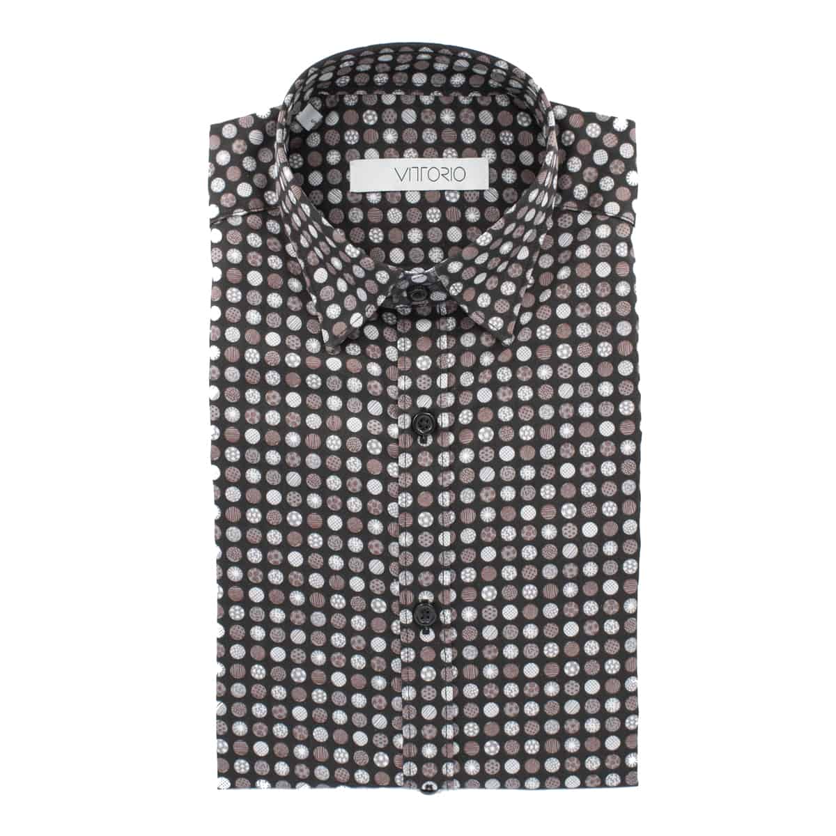 Untitled-1 VITTORIO - SHIRT 201-02 BLACK - Image 1