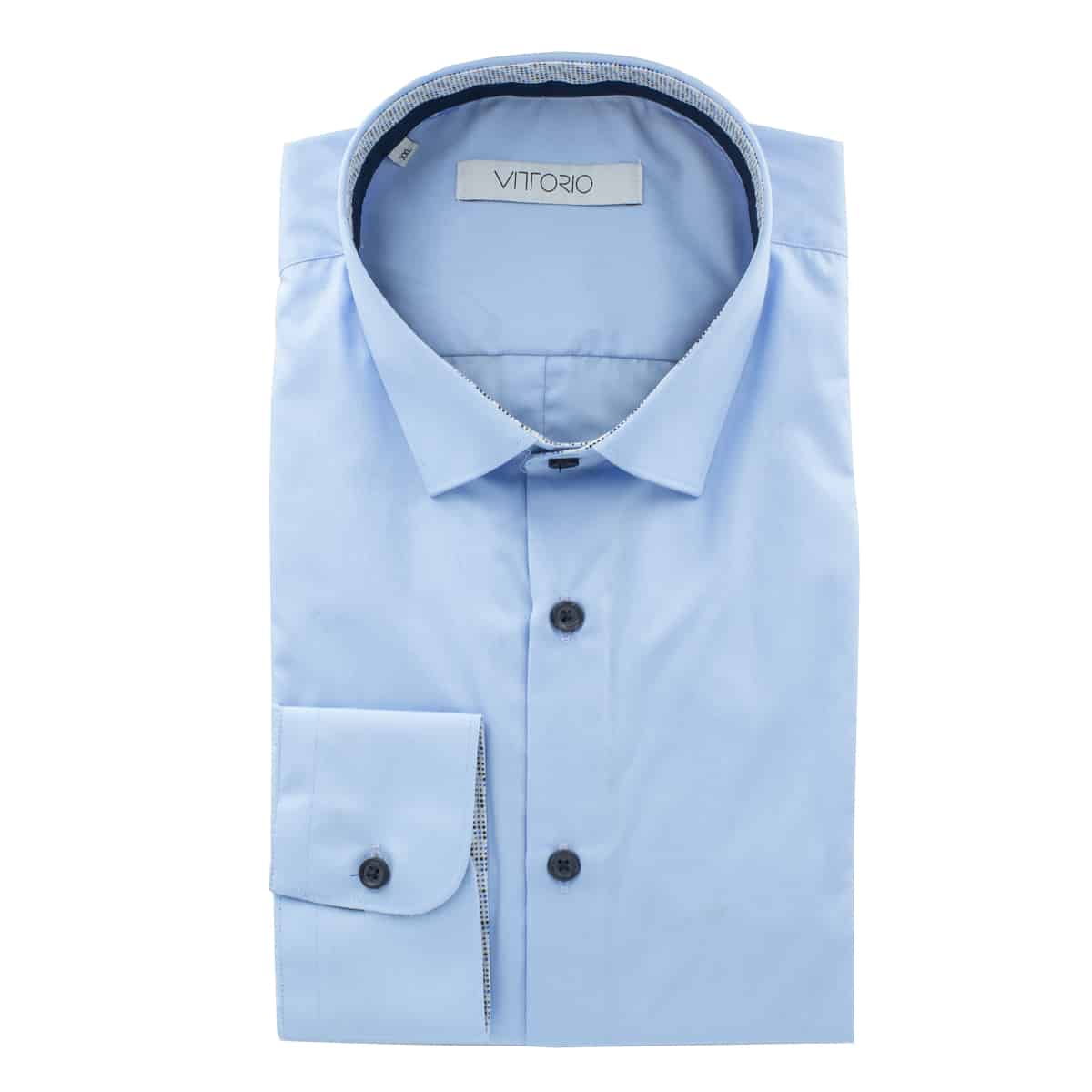Untitled-1 VITTORIO - SHIRT 202-012 LIGHT BLUE - Image 1