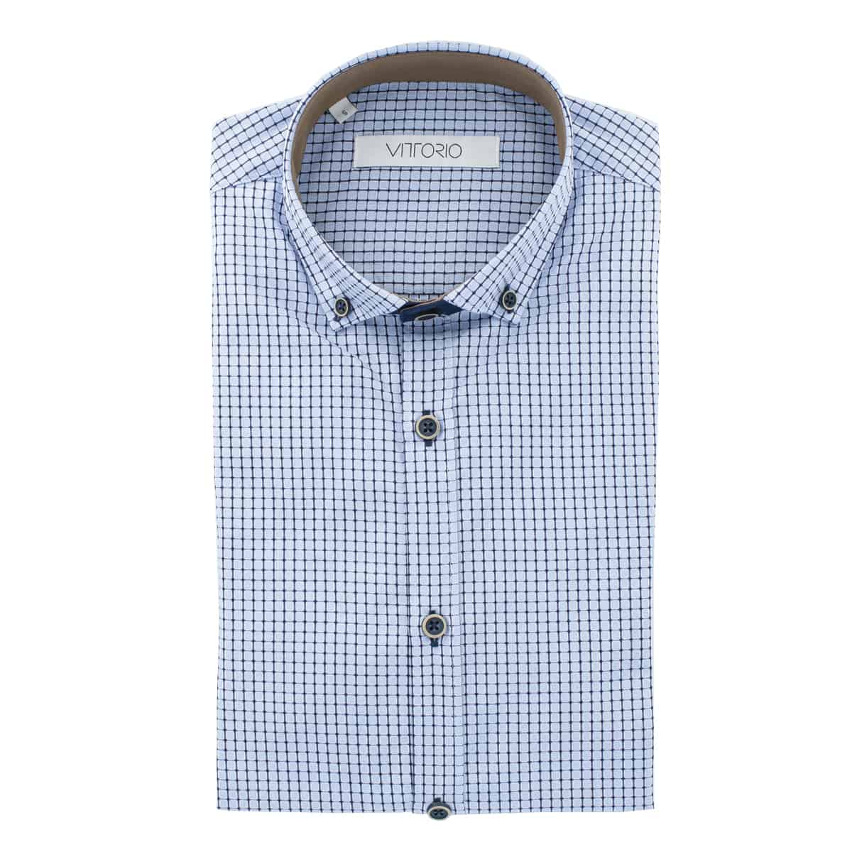 Untitled-1 VITTORIO - SHIRT 202-180 BLUE - Image 1