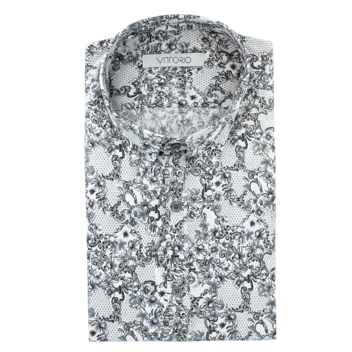 Untitled-1 VITTORIO - SHIRT 201-015 WHITE - Image 1