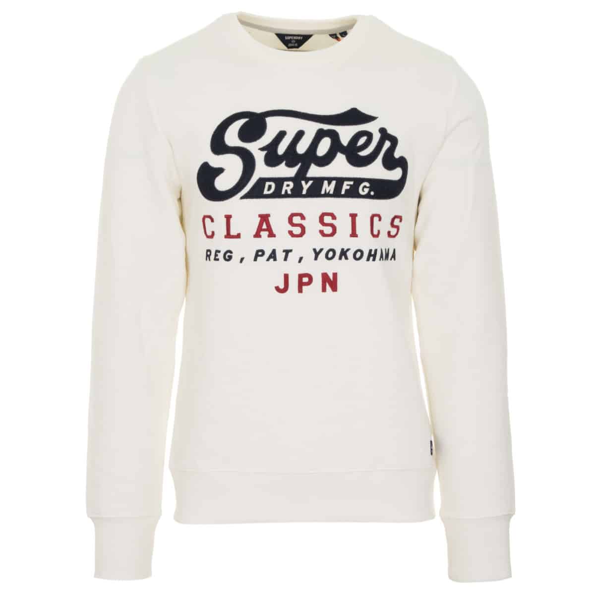 a8608 SUPERDRY - RW CLASSICS APPLIQUE CREW - M2010504B-39E ECRU - Image 1