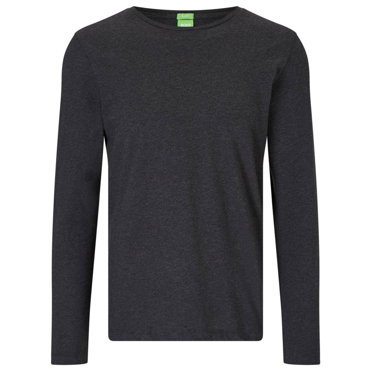 hugo-boss-Charcoal-Boss-Green-C-leo-80-T-shirt HUGO BOSS - C-LEO-80 50291021-010 DARK GREY MELANGE - Image 1