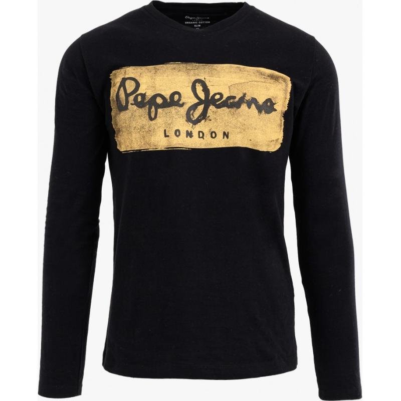 pepe-jeans-nos-charing-ls-μπλουζα-ανδρικο-black PEPEM JEANS - CHARING LS - PM503484-999 BLACK - Image 1